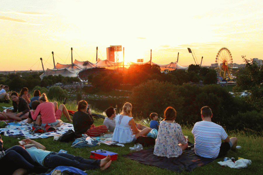 Picknick am Olympiaberg